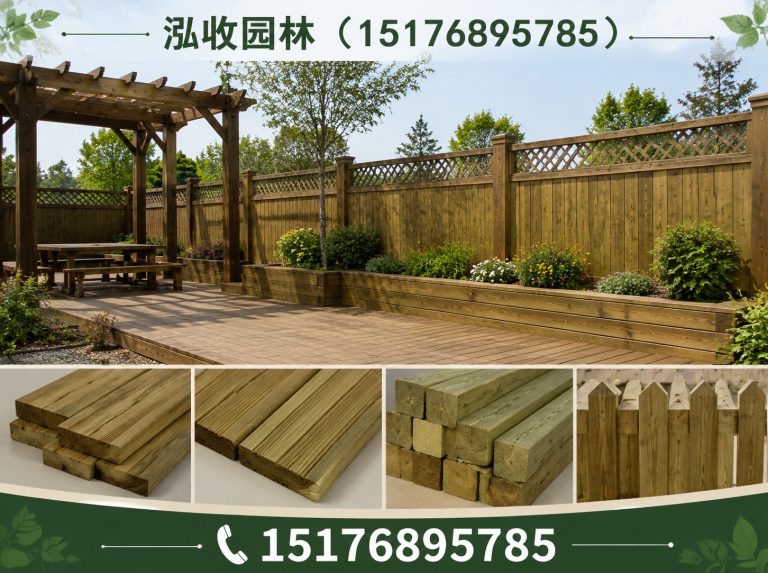 包头防腐木展示图